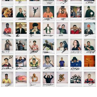 Nike Football's "Polaroid" campaign, featuring figures like Cristiano Ronaldo, LeBron James, Kim Kardashian, Jorge Campos & Travis Scott in promoting the brand for the 2026 World Cup™.