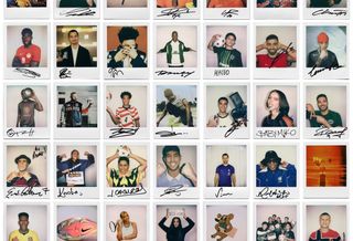 Nike Football's "Polaroid" campaign, featuring figures like Cristiano Ronaldo, LeBron James, Kim Kardashian, Jorge Campos & Travis Scott in promoting the brand for the 2026 World Cup™.