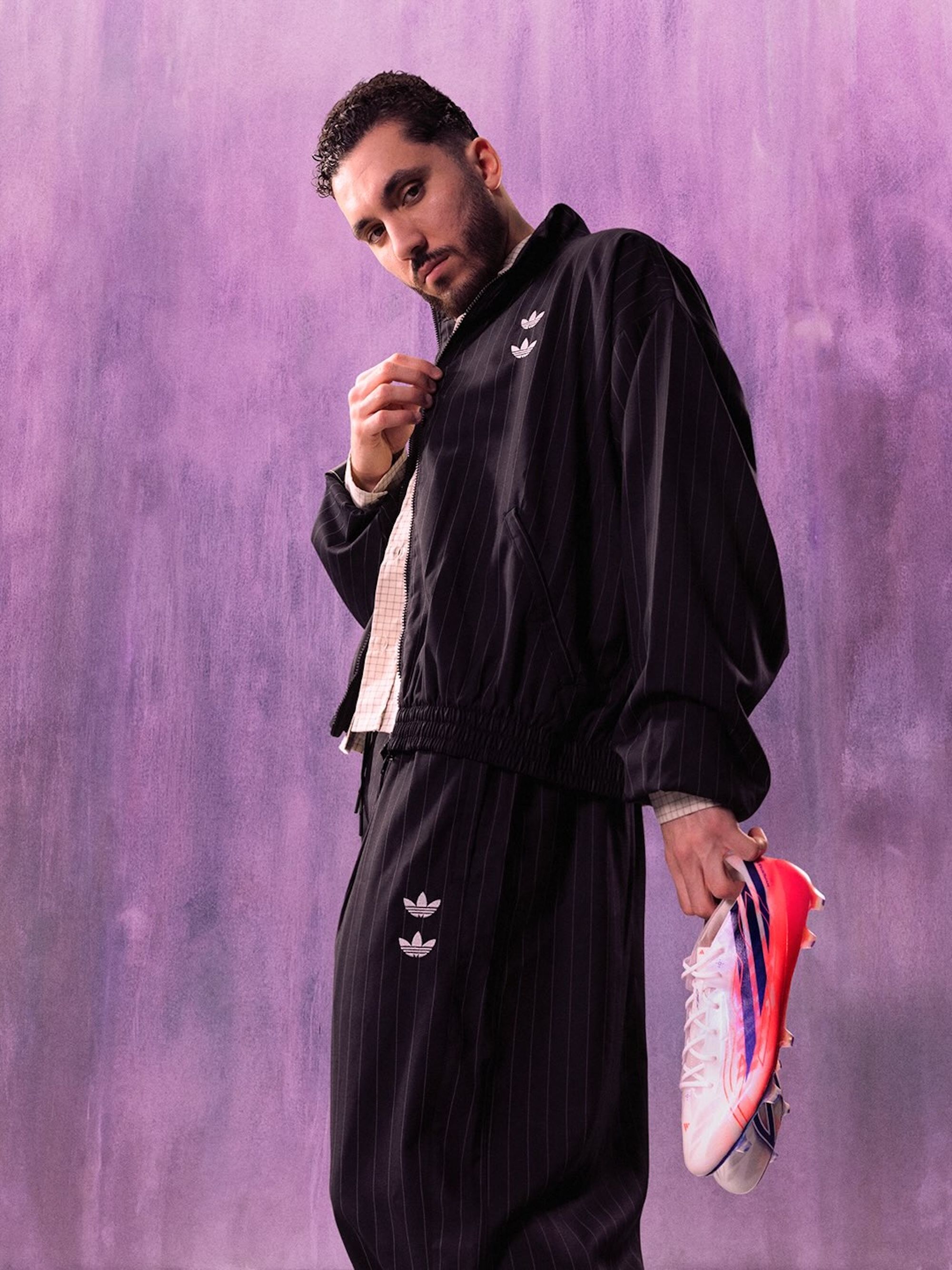 Rayan Cherki for adidas "Chaos vs Control" F50 HYPERFAST Boots. Photo via adidas.