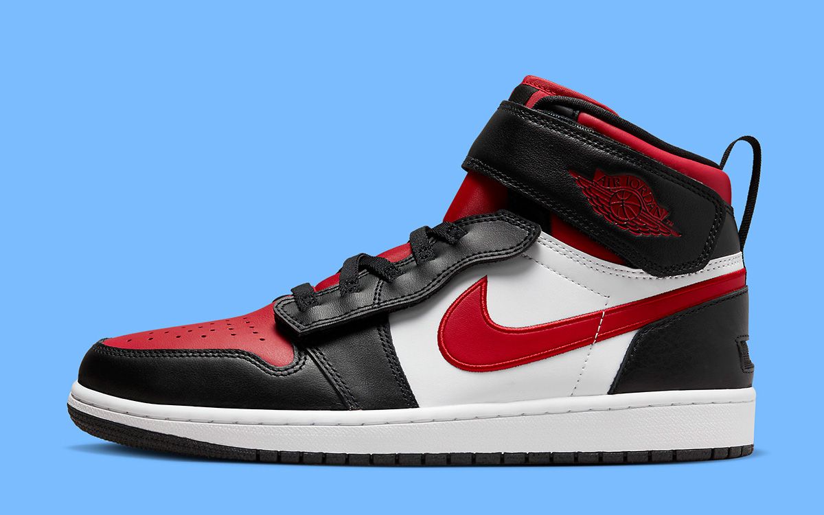 Black, White and Fire Red Return to the Air Jordan 1 FlyEase