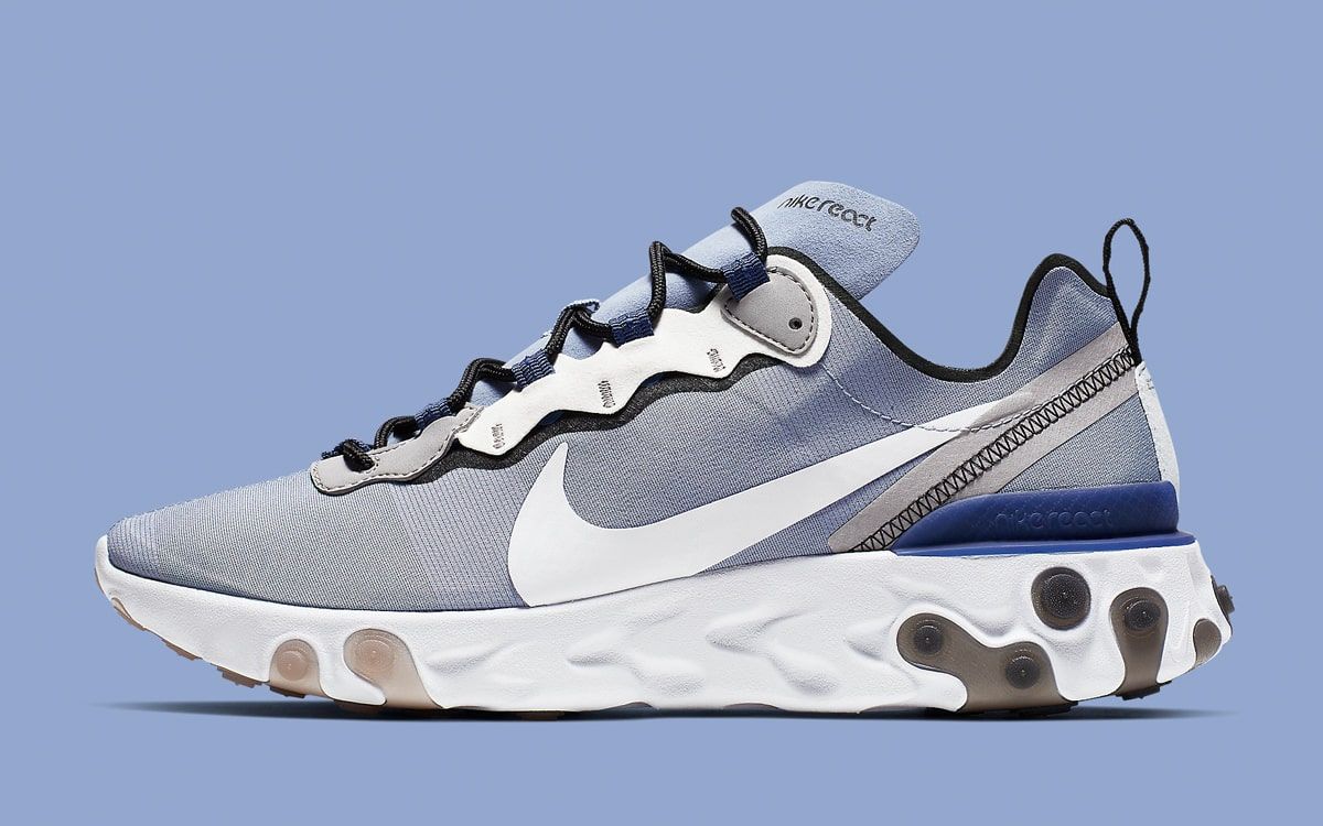 Available Now Nike React Element 55 Indigo Fog House of Heat