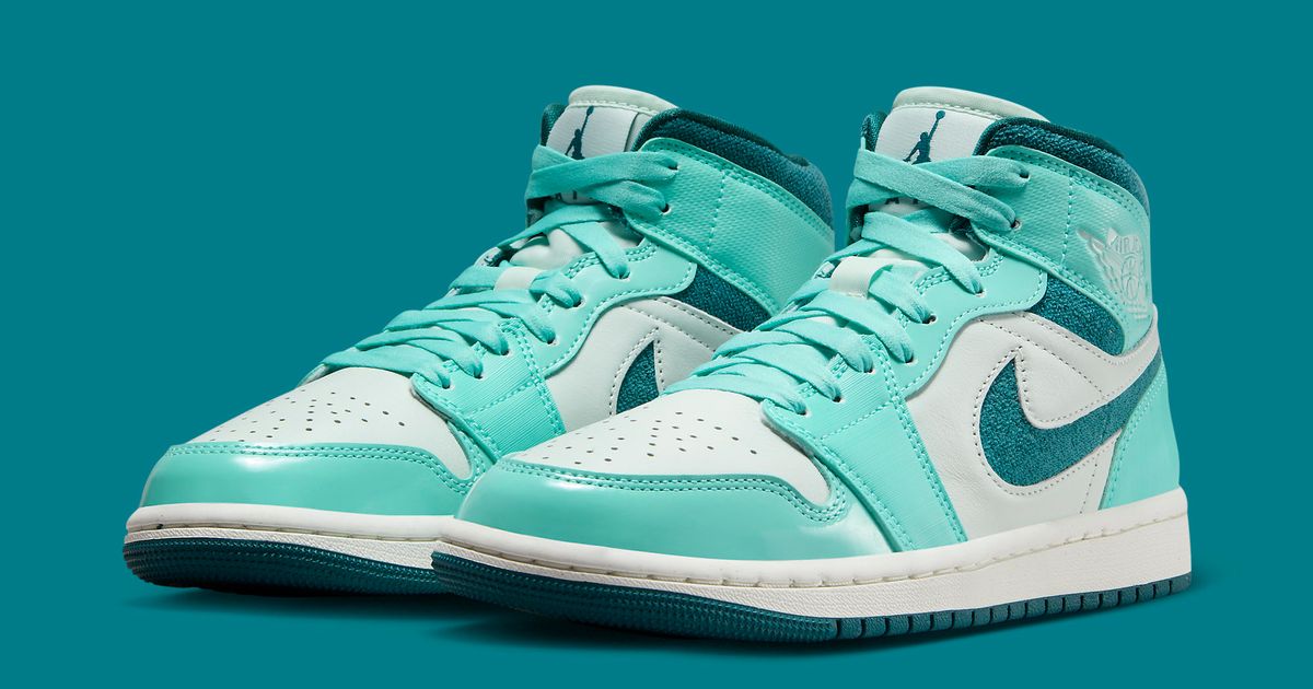 Available Now // Air Jordan 1 Mid “Teal Chenille” | House of Heat°
