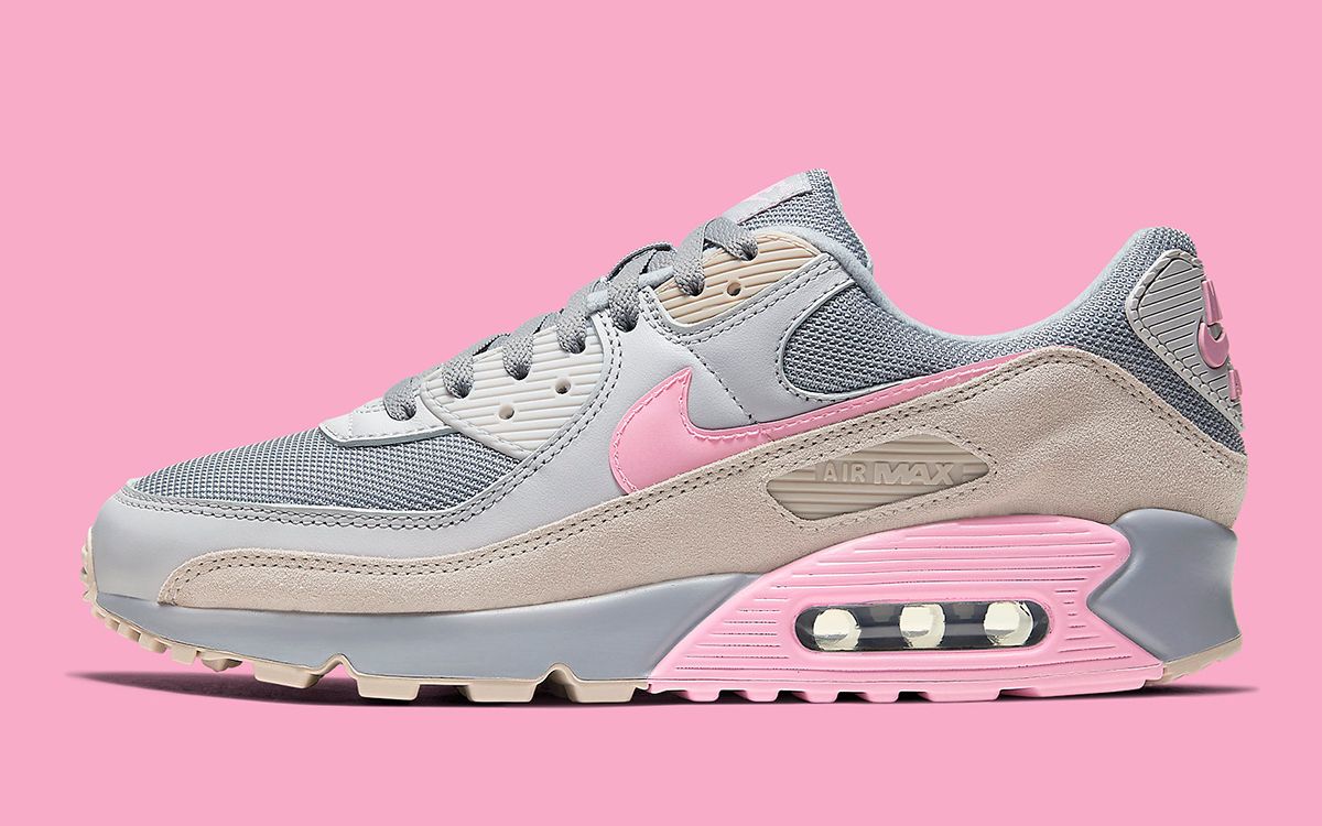 正規保証 新作 Nike Air Max 90 Vast Grey Pink 送関込 数量限定 nike-air-max-90-grey-pink-