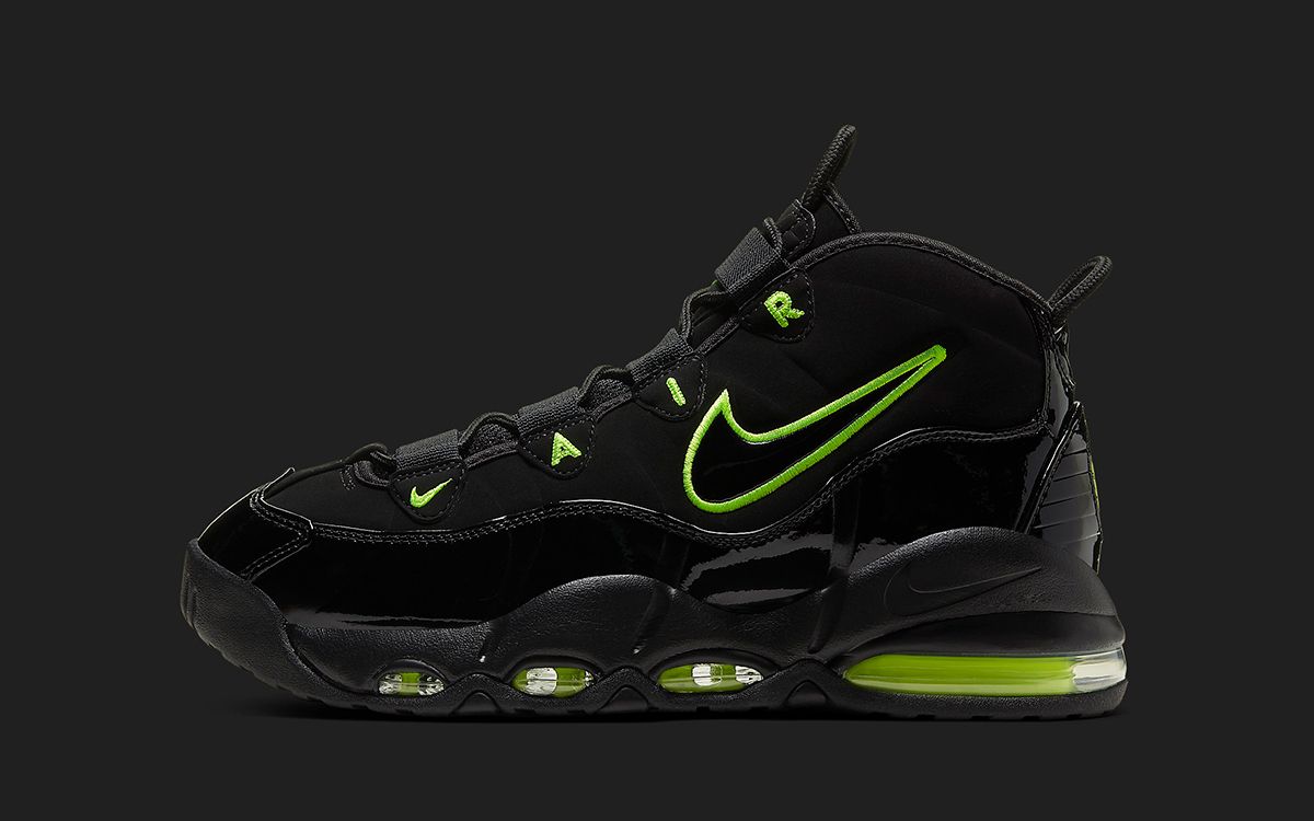 Nike air max uptempo 95 best sale black volt