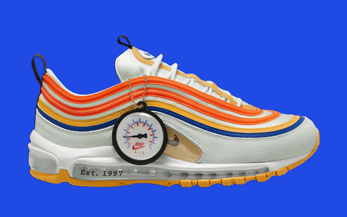 orange and blue air max 97