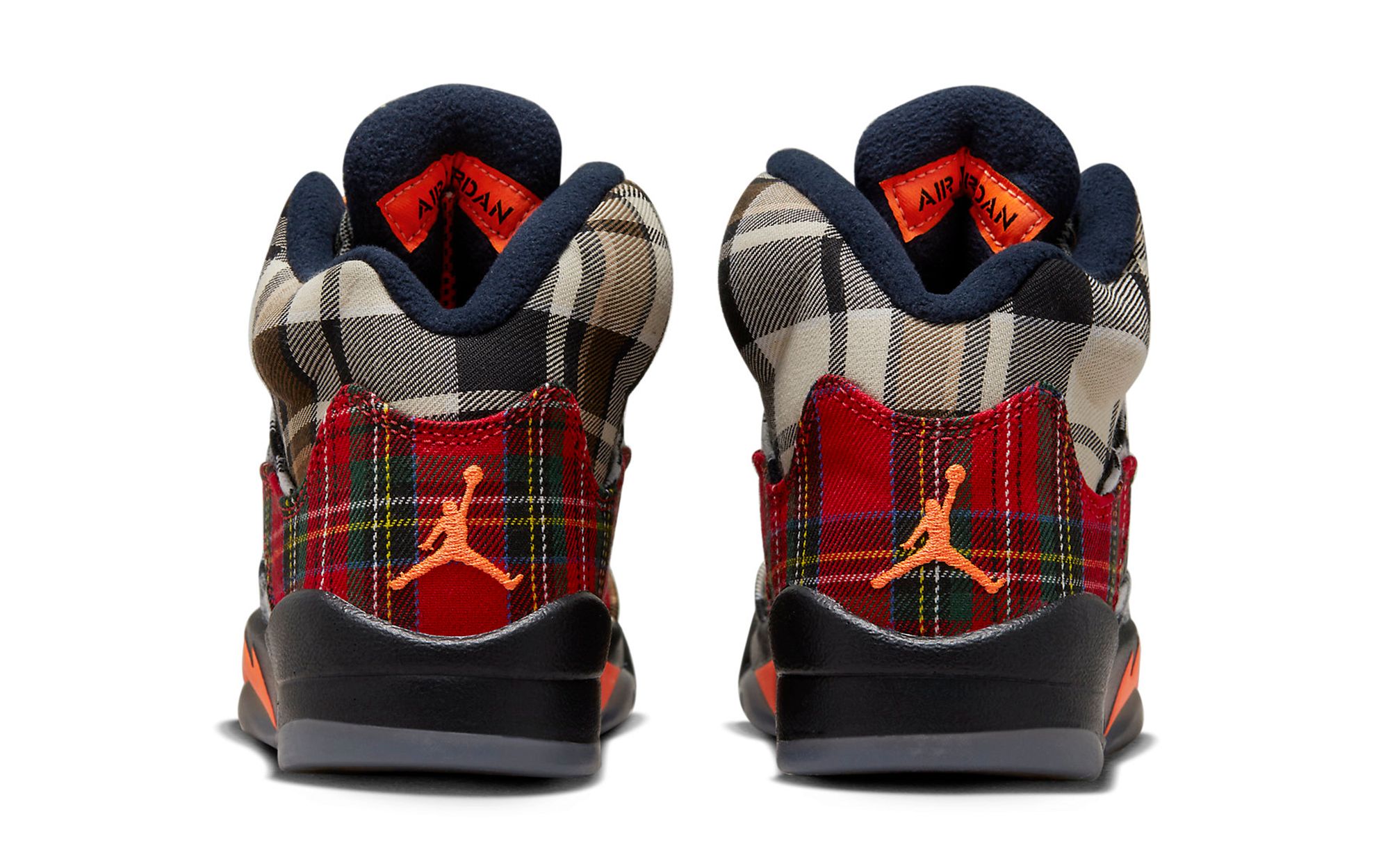 Red on sale plaid jordans