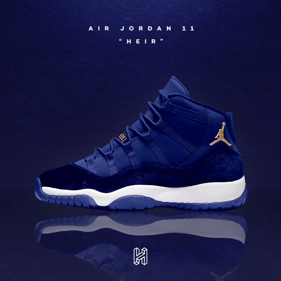 Air jordan 11 2025 velvet heiress blue