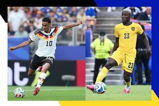 Jamal Musiala for Germany (adidas) & Moisés Caicedo for Ecuador (Marathon Sports). Photo via NY Post/Getty Images.