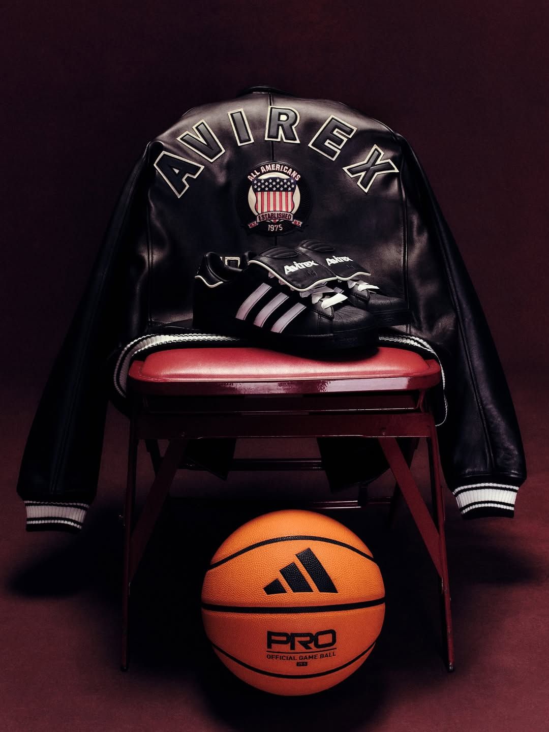 Avirex's collaboration with adidas Originals on the Superstar, honoring New York City, basketball, and hip-hop.