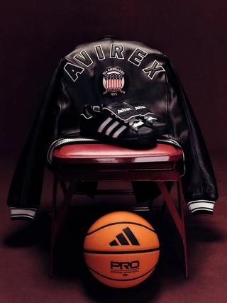 Avirex's collaboration with adidas Originals on the Superstar, honoring New York City, basketball, and hip-hop.