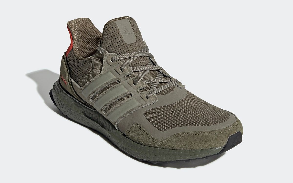 Adidas Ultraboost S&L Raw Khaki/Trace high quality Cargo/Solar Red