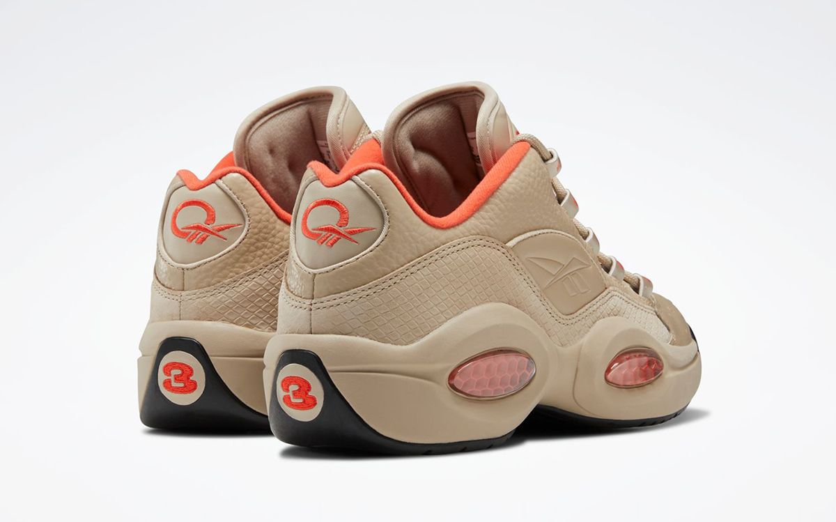 Reebok Question Low Modern Beige Boasts Animal Textured Leather