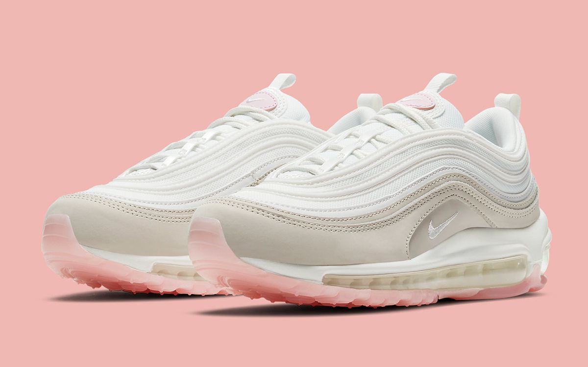 Womens 'air max 97 pink clearance white