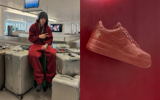 Central Cee and his "Dark Beetroot" Nike Air Force 1 Low collaboration set to release Spring 2026.