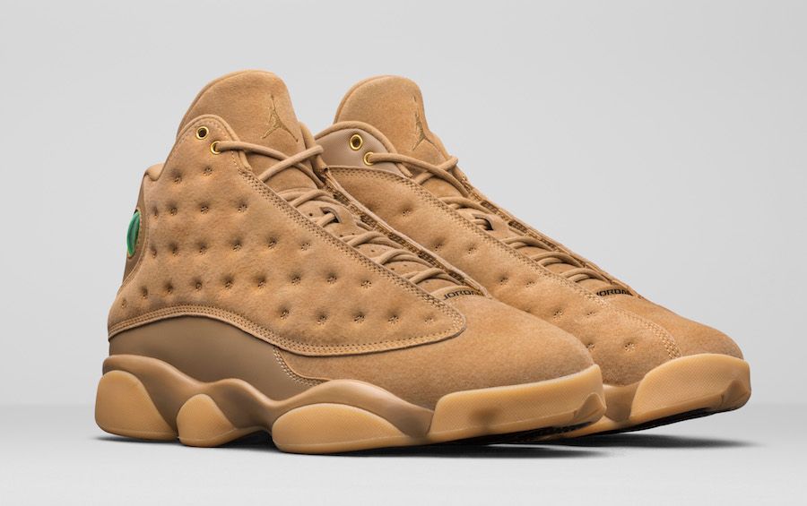 A detailed look at the Air Jordan 13 Wheat House of Heat