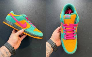 First Look at the Nike SB Dunk Low "Green Noise & Watermelon"