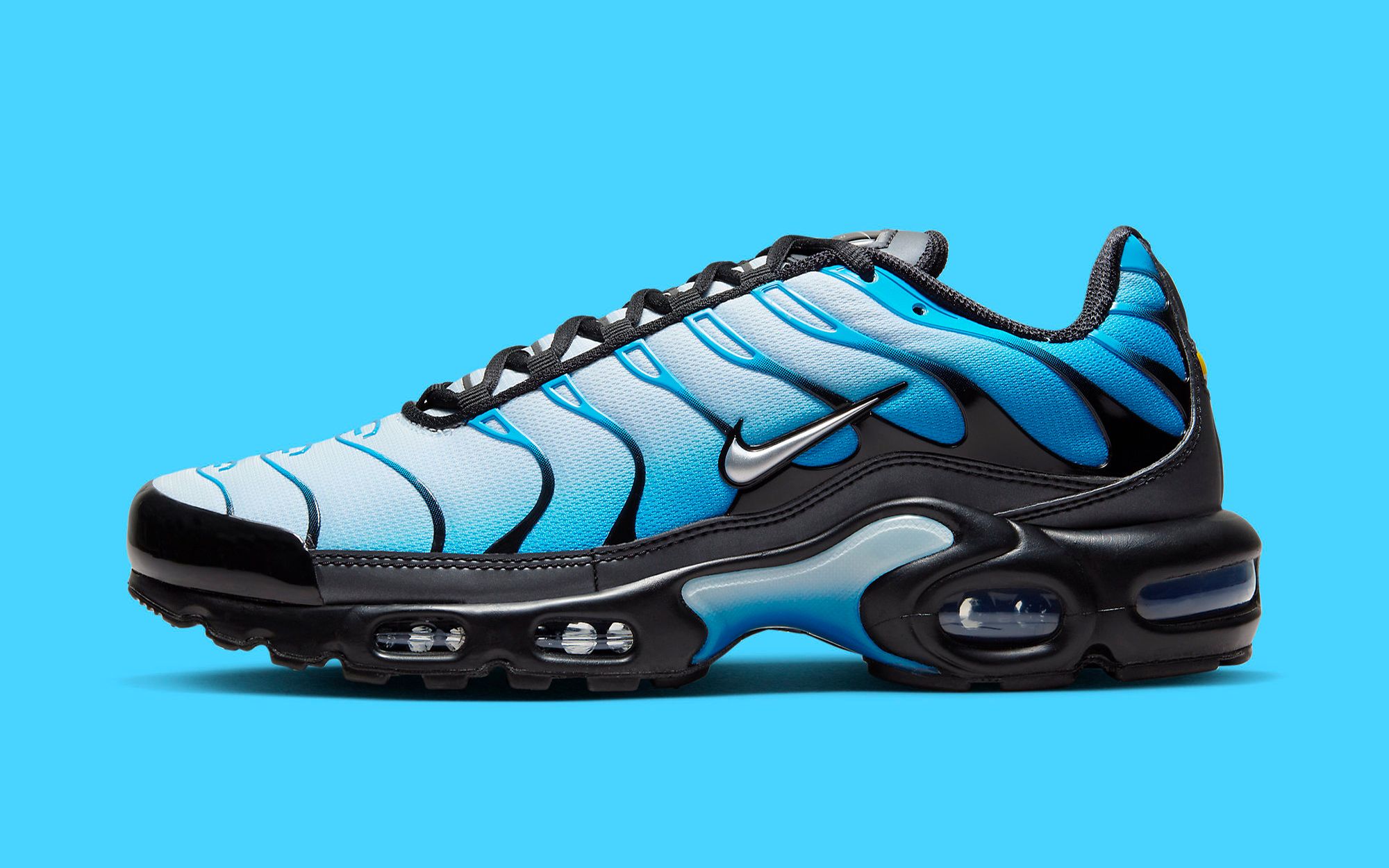 The Air Max Plus Appears in a Bright Blue and Black Arrangement ...