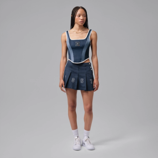 Howard University x Jordan Flight Women's Corset "College Navy" (SKU: JA5679-419). Photo via Nike.