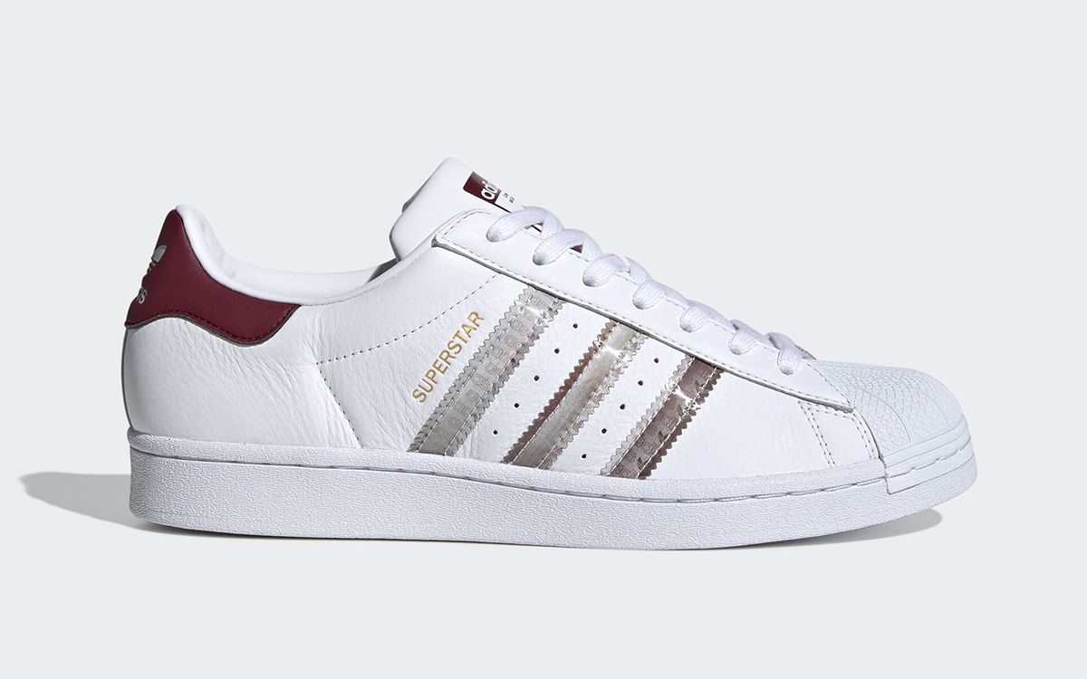 Adidas superstar with holographic stripes best sale