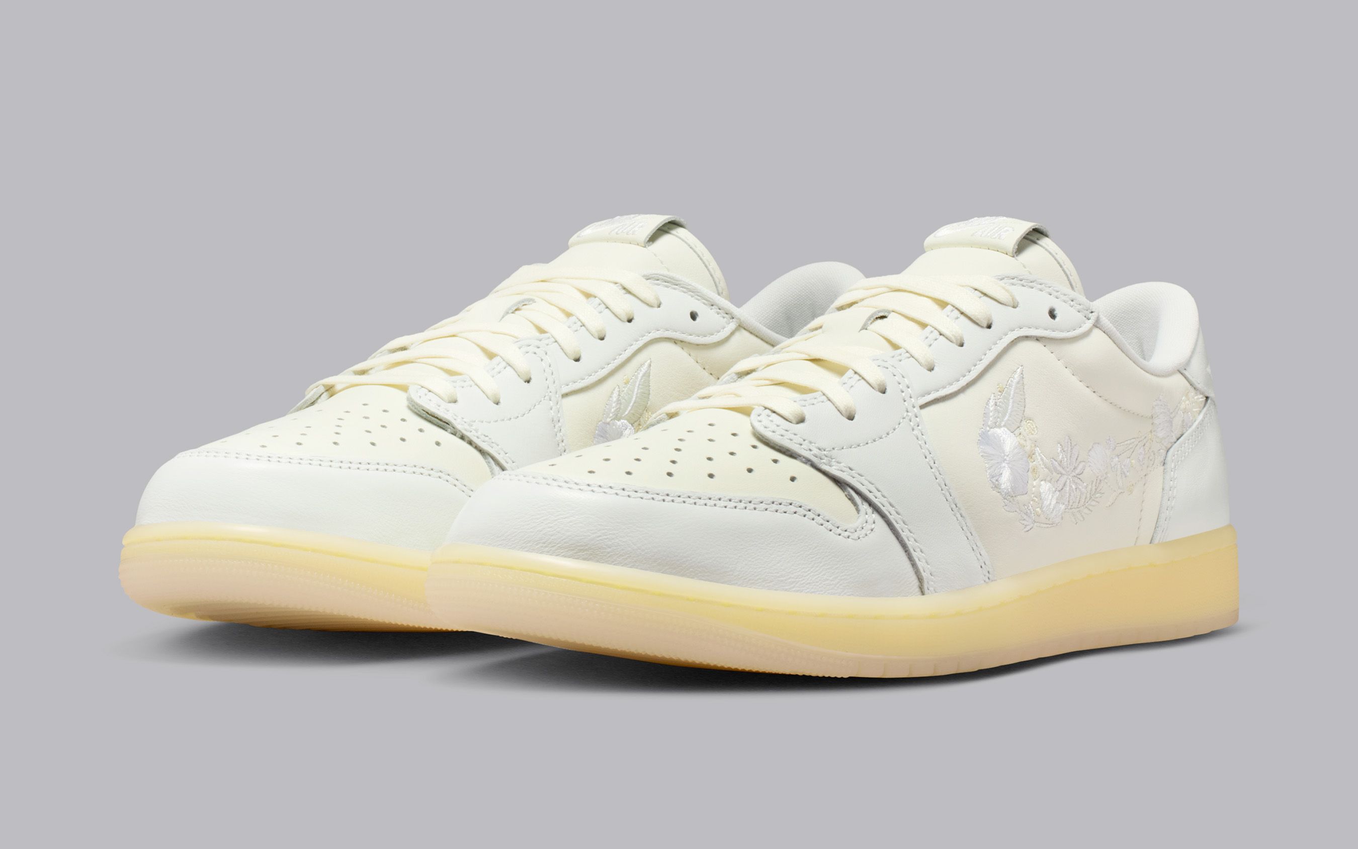Where to Buy: Air Jordan 1 Low OG “Sail” (Floral Swoosh) | House 