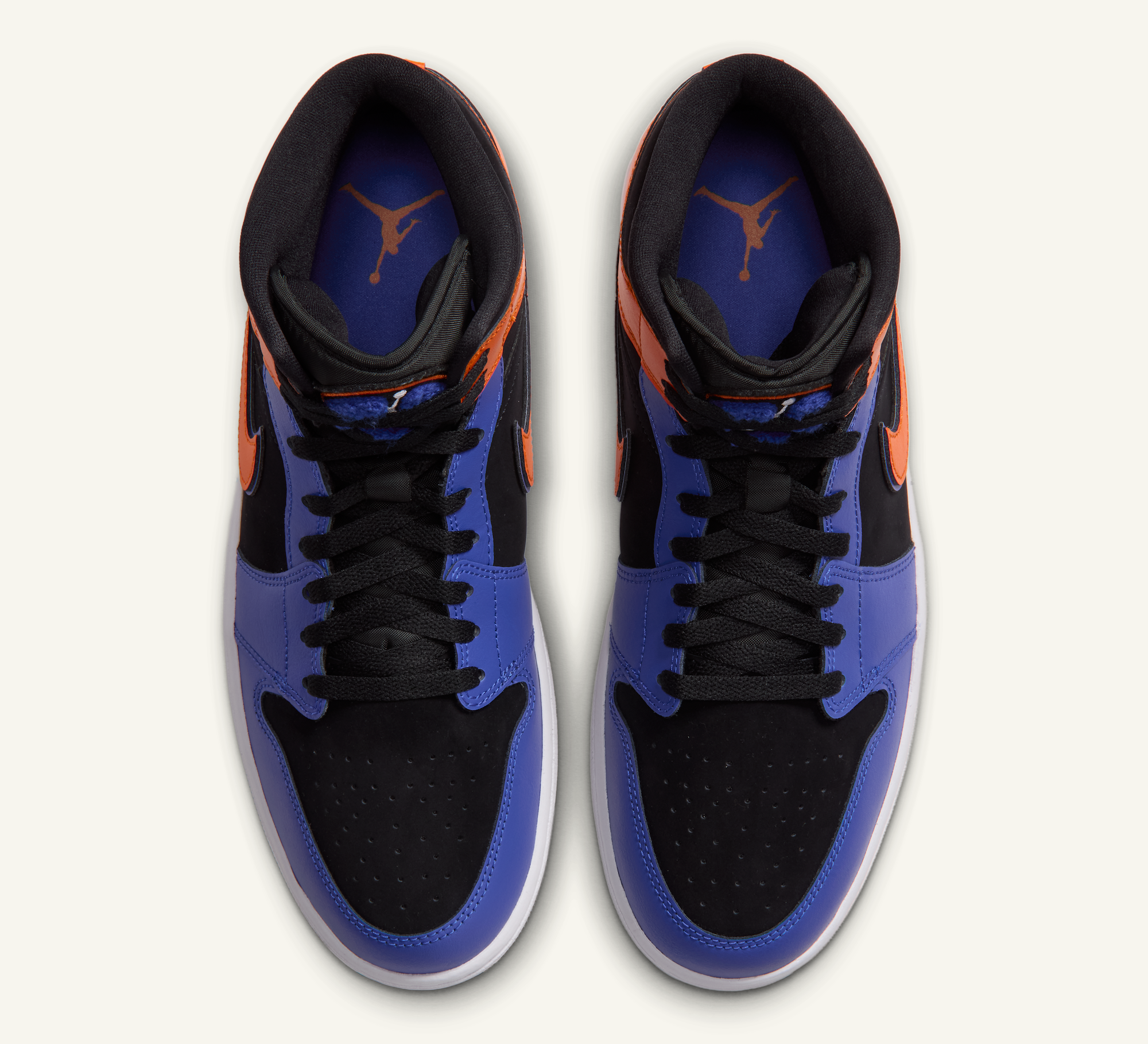 Men's Air Jordan 1 Mid "Racer Blue/Safety Orange" (SKU: IX8481-406). Photo via Nike.