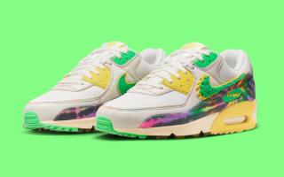 Grateful Dead x Oregon Ducks x Nike Air Max 90 "Grateful Ducks" collaboration.