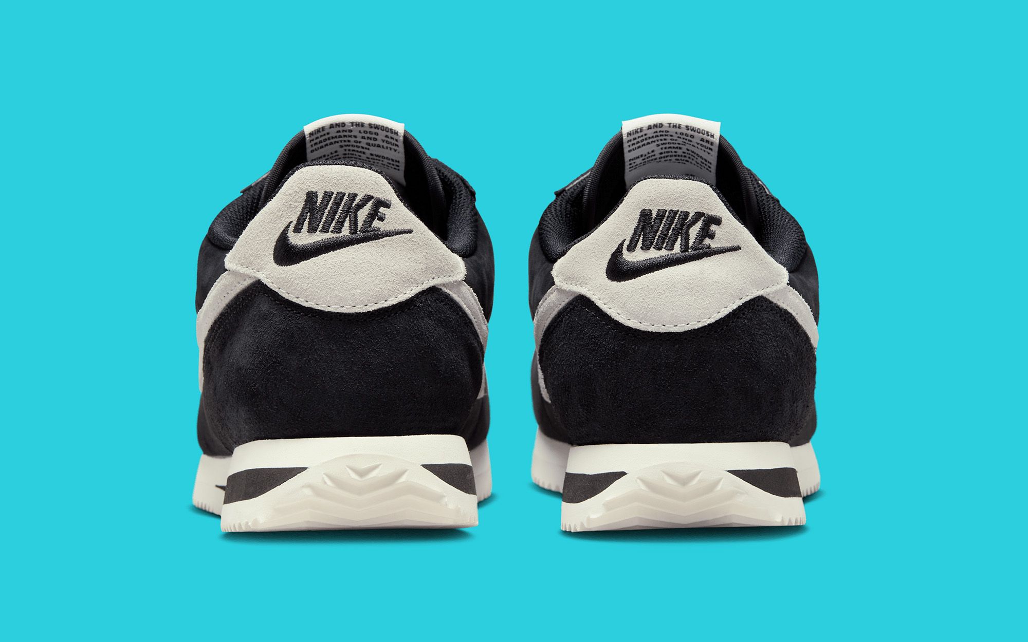 Nike Cover the Classic Black/White Cortez in Nubuck and Suede