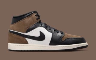 Air Jordan 1 Mid "Palomino" (SKU: DQ8426-007). Photo via Nike.