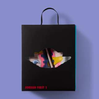 Baby's Space Jam x Jordan First 1 Shoe Box (SKU: IM5771-600). Photo via Nike.