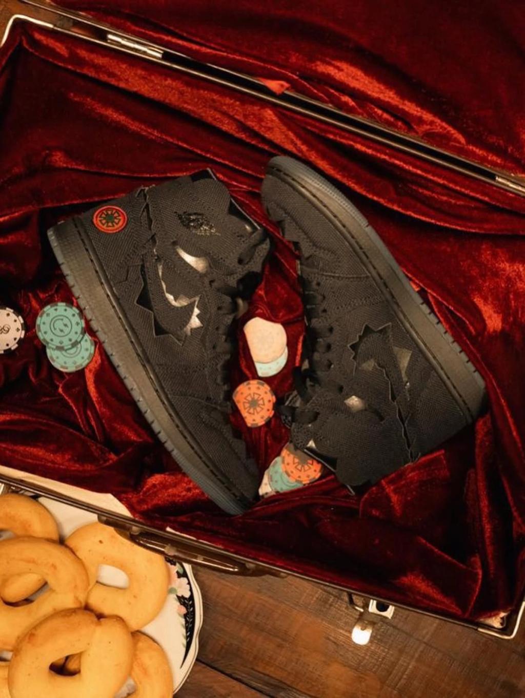 J Balvin Air Jordan 1 High Omerta in black, limited to 100 pairs