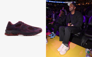 New Balance 2010 "Plum Brown," Rich Paul wearing his New Balance 2010 in "Dark Vintage Rose."