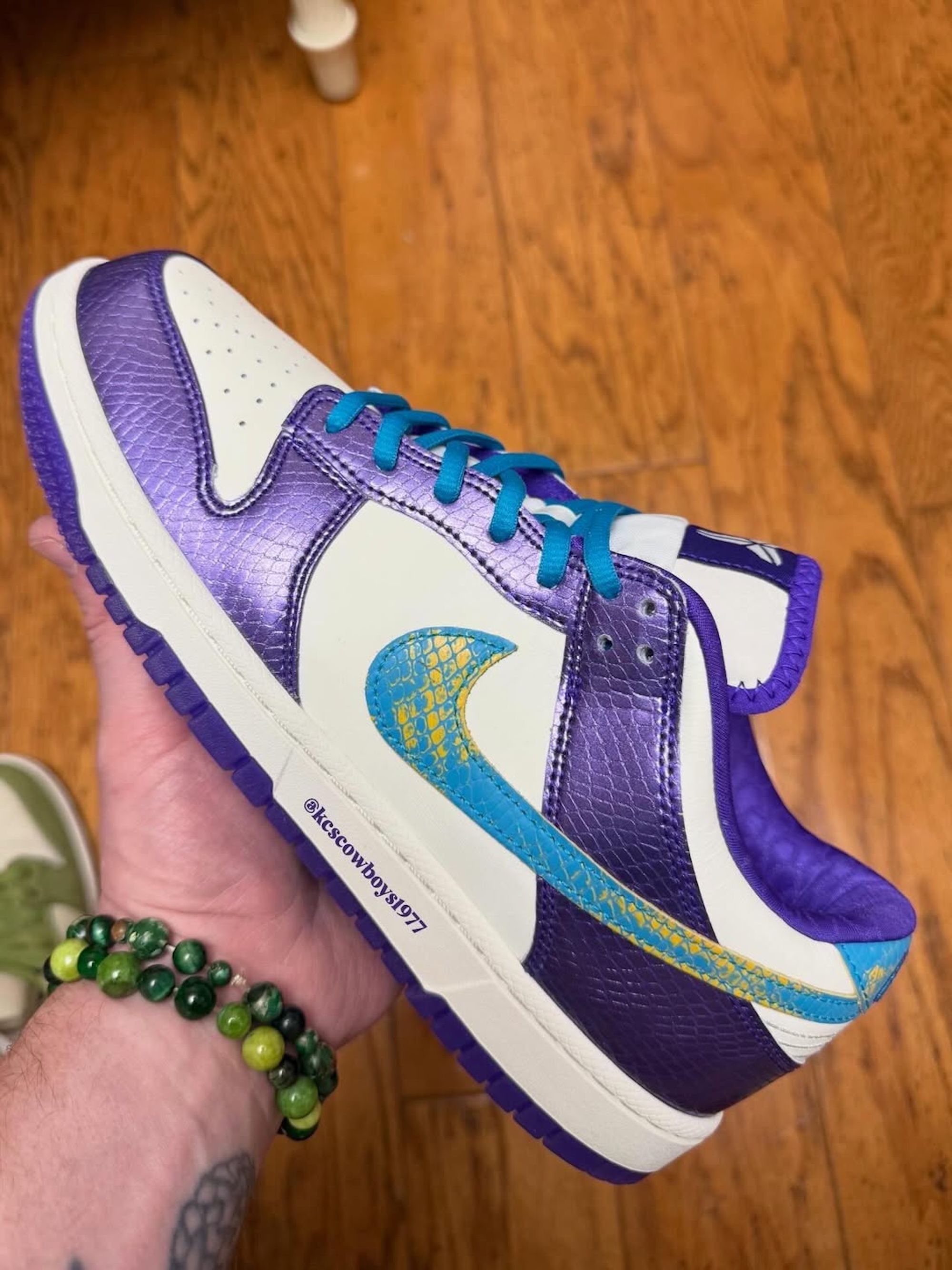 Kobe Bryant during the 1996 NBA Draft Day, wearing a Charlotte Hornets hat, which originally drafted him.