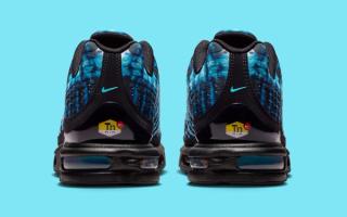 Nike Air Max Plus VII "Scorpion" (SKU: IQ9429-001) in a black and gamma blue color scheme.