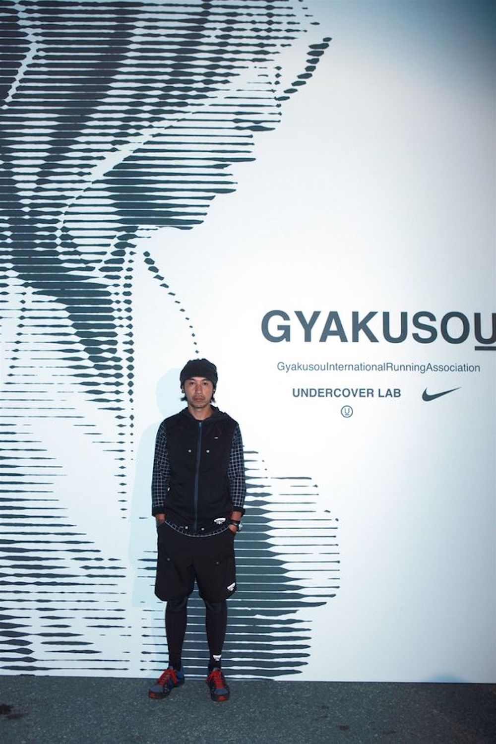 Jun Takahashi at a Nike GYAKUSOU event.