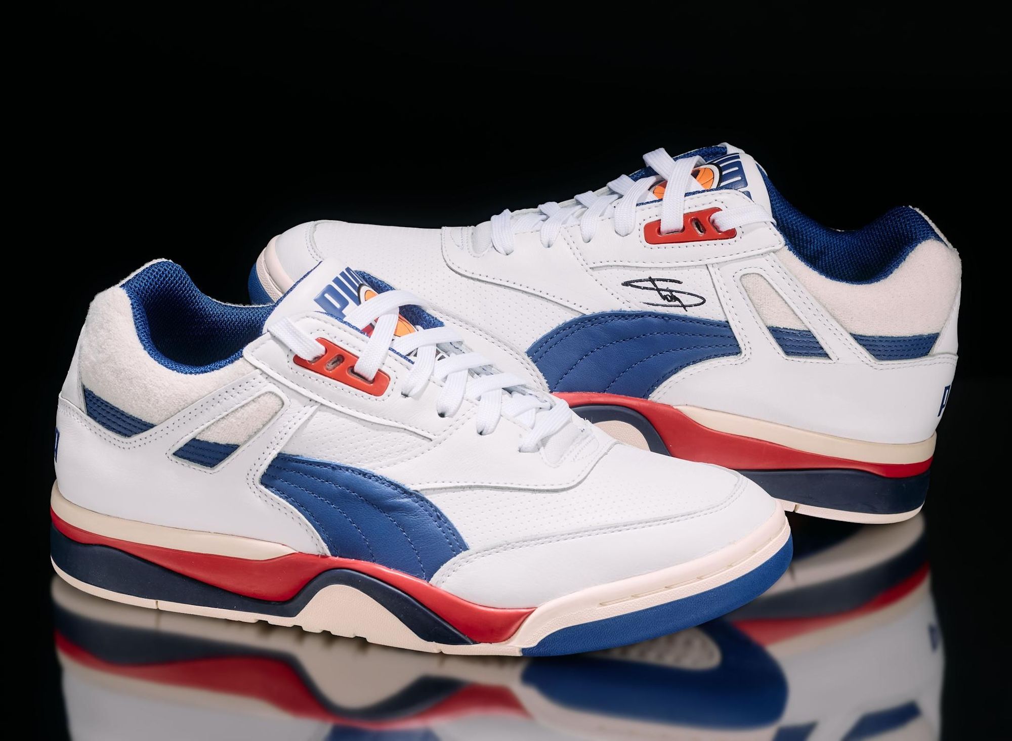 PUMA Palace Guard OG Retro "Detroit Pistons" (2019). | Retail Release, Signed. Photo via Julien's Auctions.