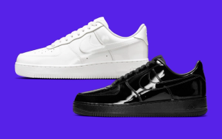 Nike Air Force 1 Low "Patent" sneakers.