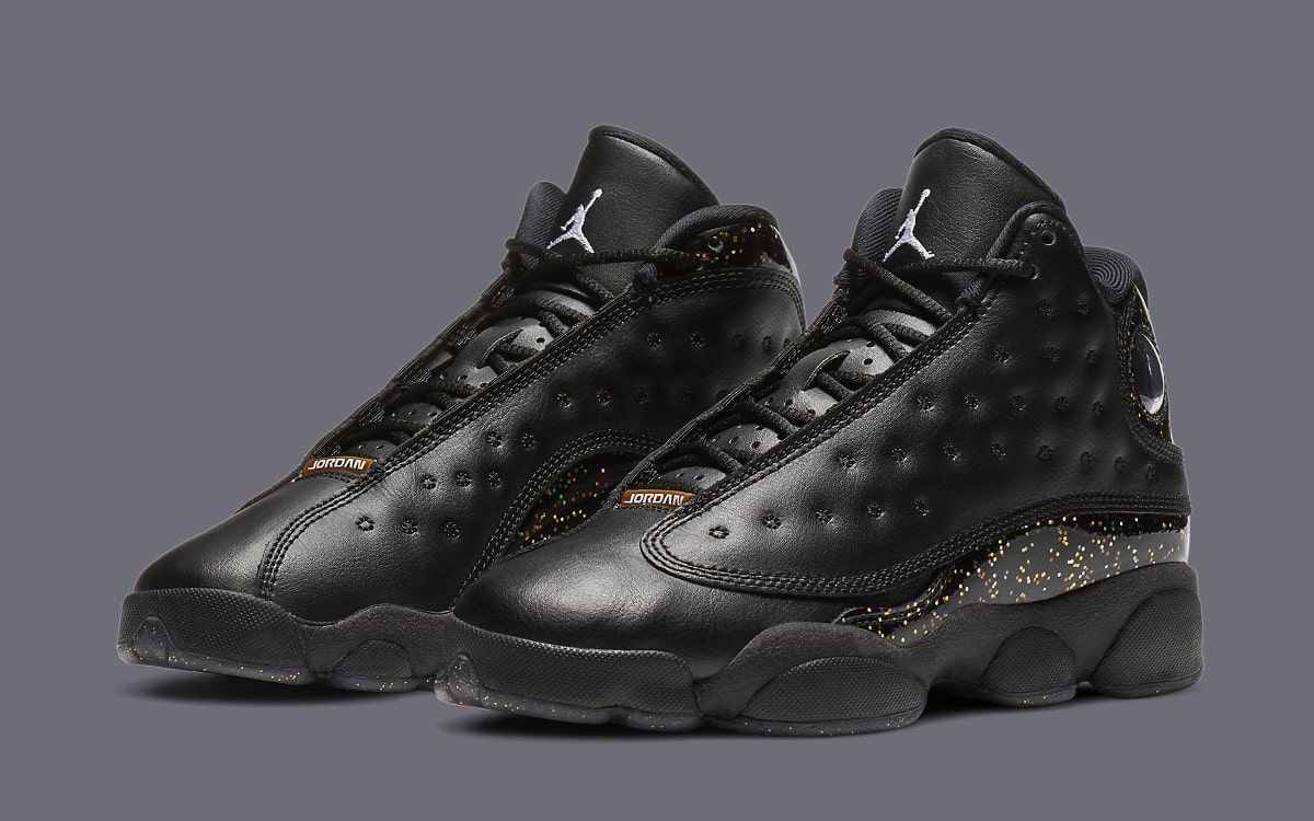 Air Jordan 13 GS Black Metallic Gold DC9443-007