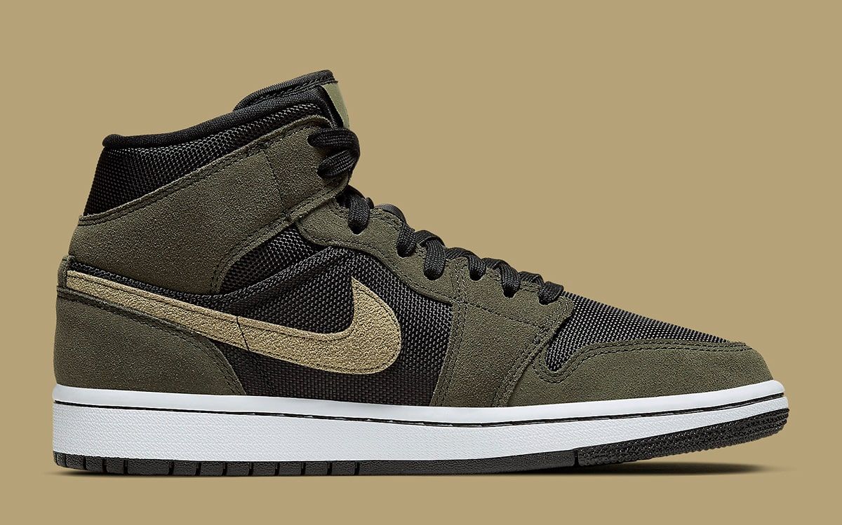 Jordan 1 hotsell mid olive green