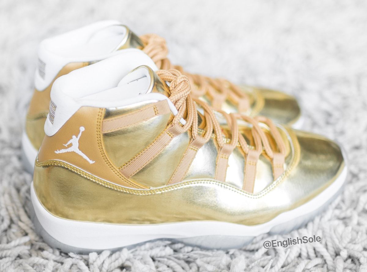 Jordan 11 gold outlet high