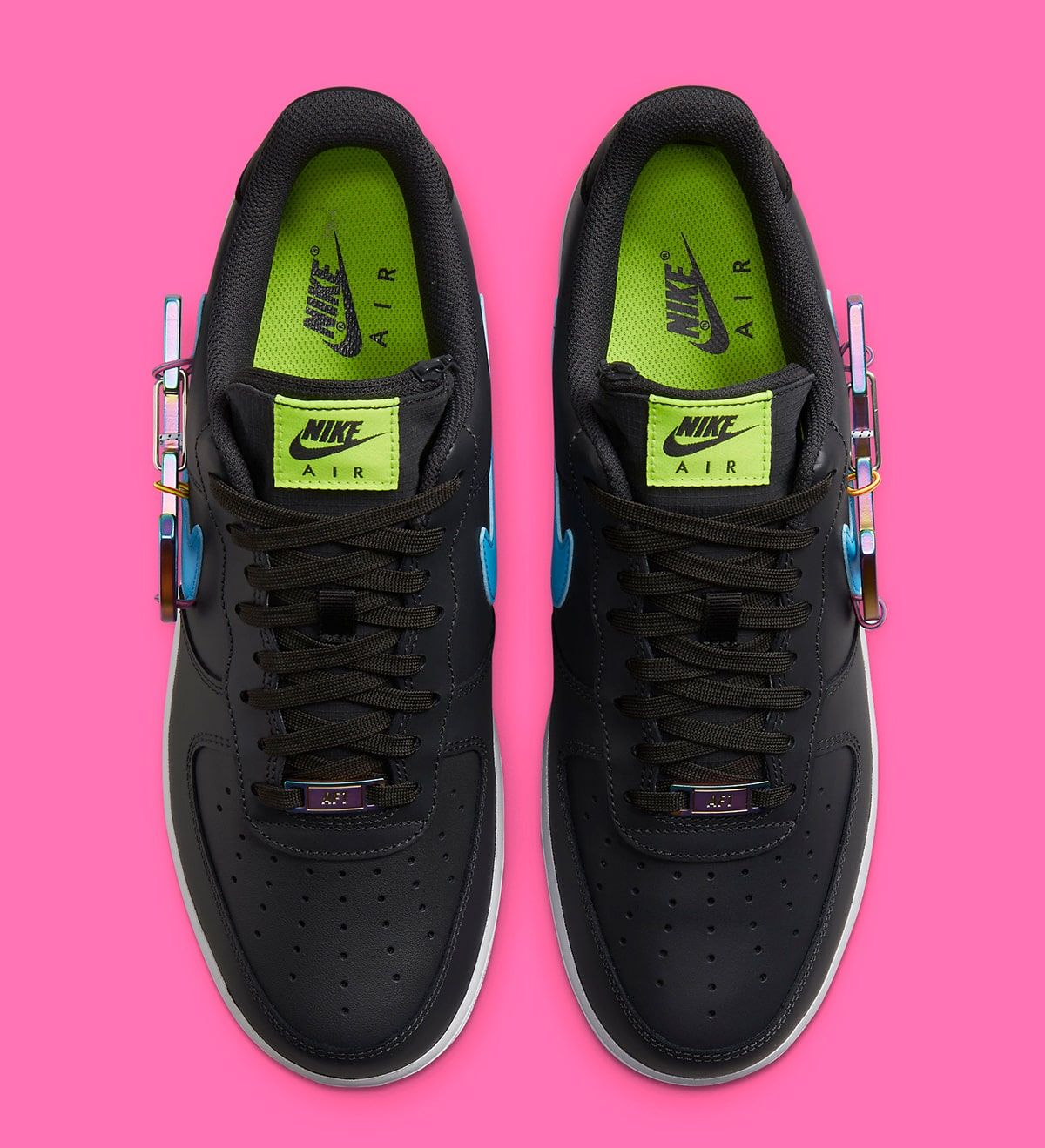 Nike Air Force 1 Low Carabiner Dark Smoke Color Nike Air Force 1 Low Carabiner Swoosh Red - DH7579-100 main image 2