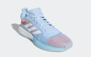 adidas marquee boost low g26215 glow blue cloud white hi res coral release date 2