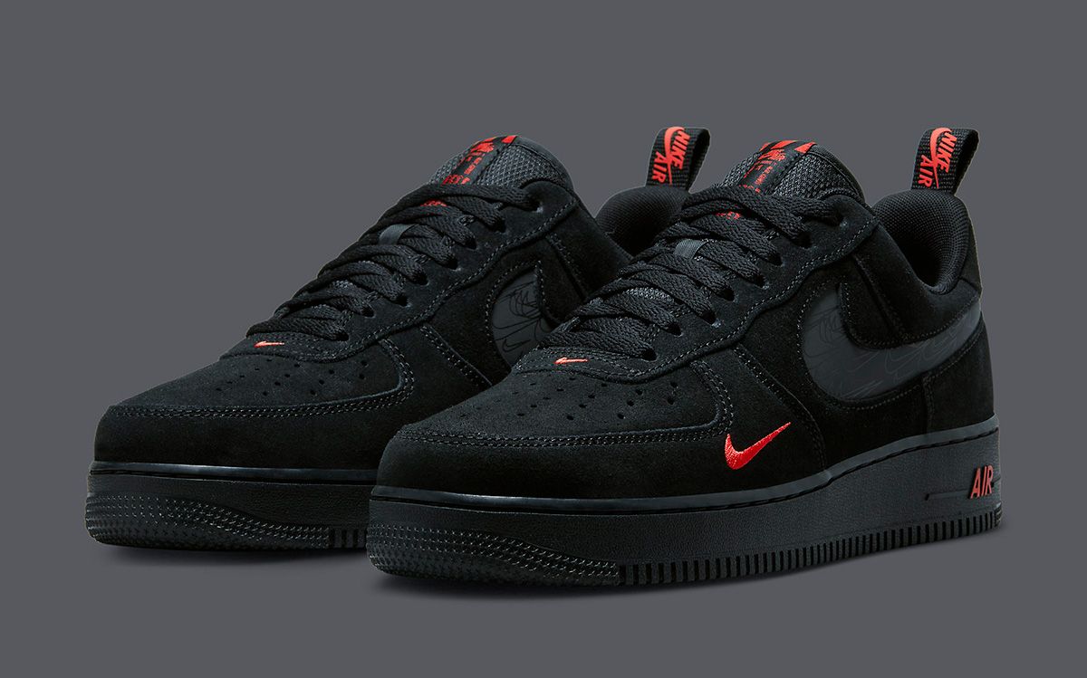 black and orange air force 1 low