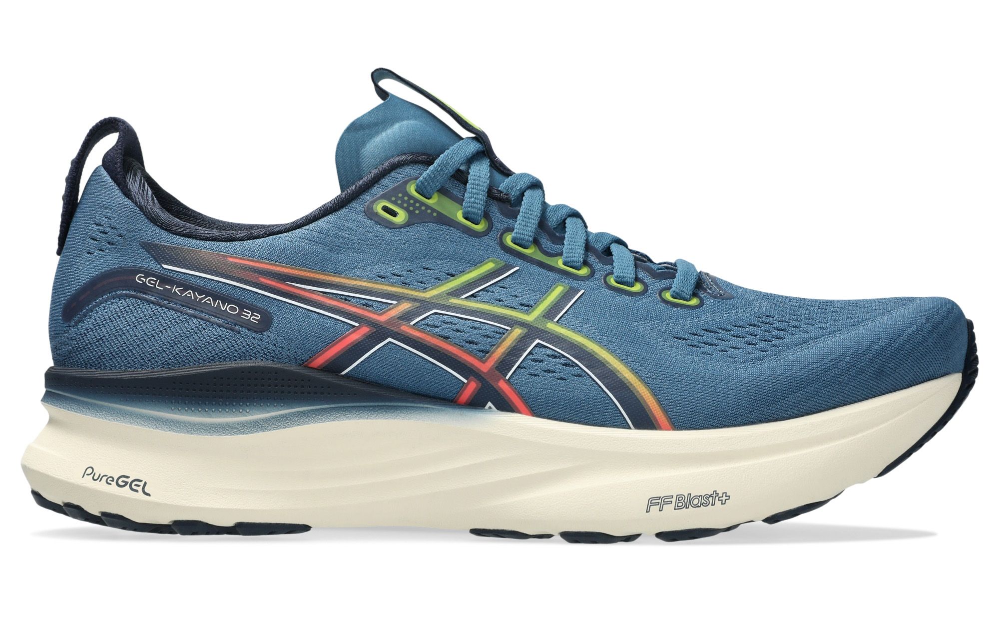 Running Shoe Asics Men Asics Gel Kayano 22 Kids Grey ASICS Men's