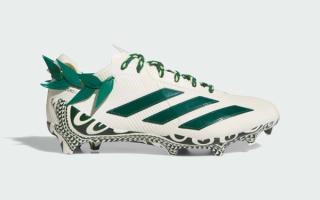 Special adidas Adizero Electric II U.S. football cleats commemorating the Polynesian Bowl 2026.