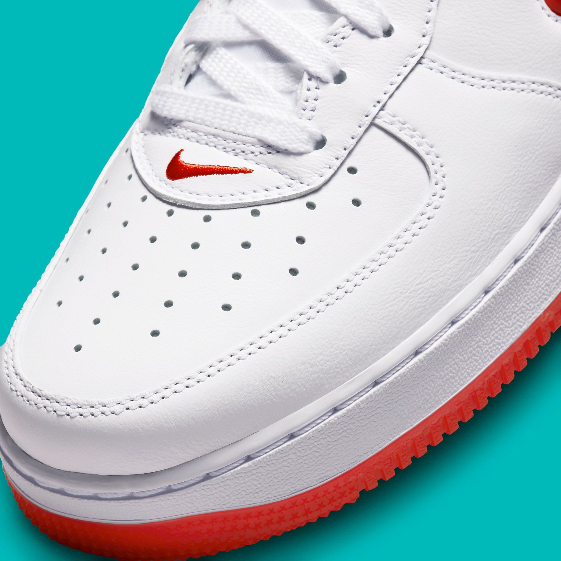 White University Red' - Air Force 1 Jewel 'Color of the Month