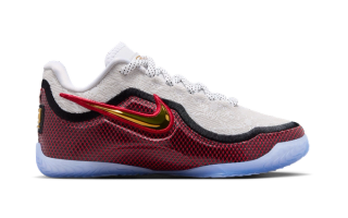 Big Kid's Nike LeBron 23 "Grand Opening" basketball sneaker inspired by the Air Zoom Generation 1 LeBron wore during his first NBA game.