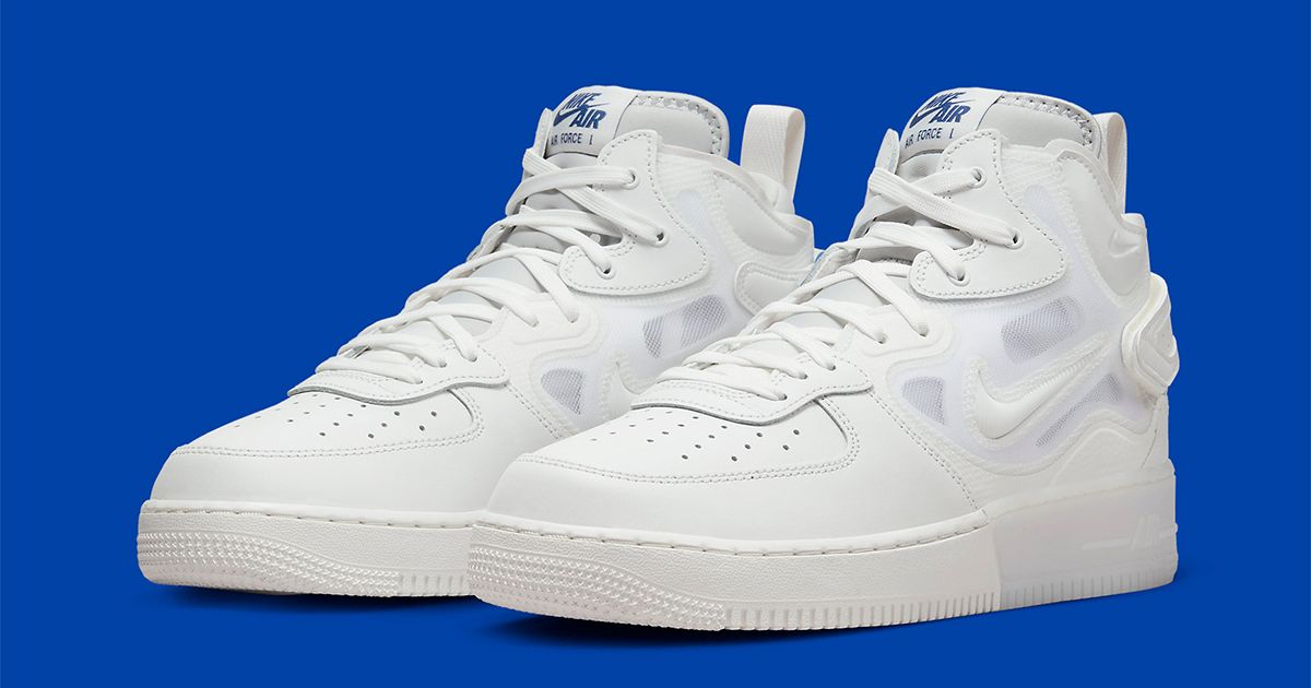 Nike Air Force 1 React Mid Appears in Classic White on White | House of ...