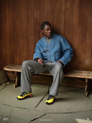 Campaign images from Kith's &Kin Fall 2026 Collection, which includes two pairs of the Kith x Salomon XT-EVO.
