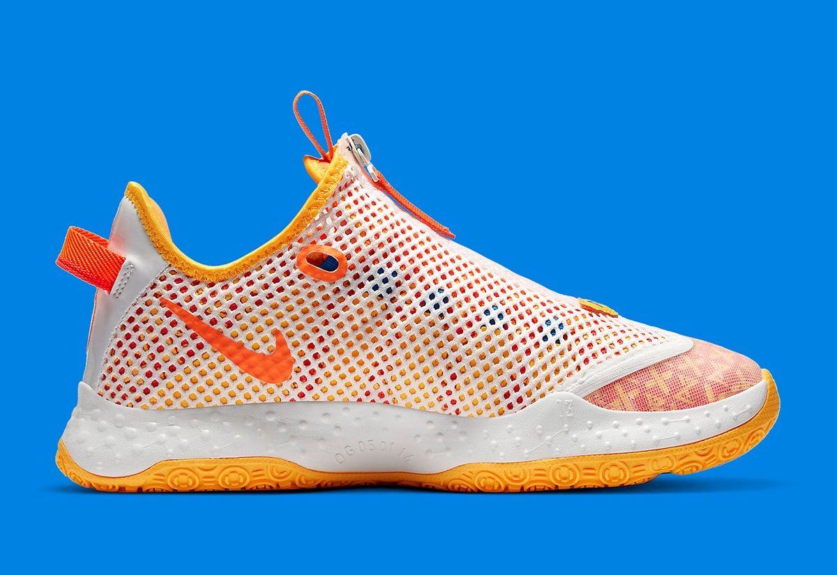 Gatorade x Nike PG 4 Citrus is Releases August 8th WillardmarineShops nike turf shoes pink gray blue paint living room