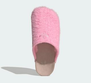 Women's adidas ADIMULE Slide "Light Pink" (SKU: HQ5453). Photo via adidas.